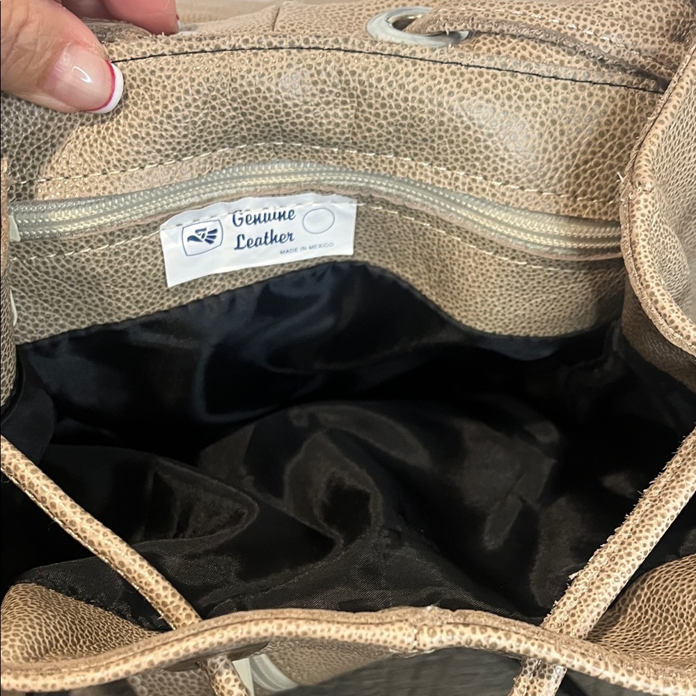 Fringe Pebble Leather Backpack - image 12